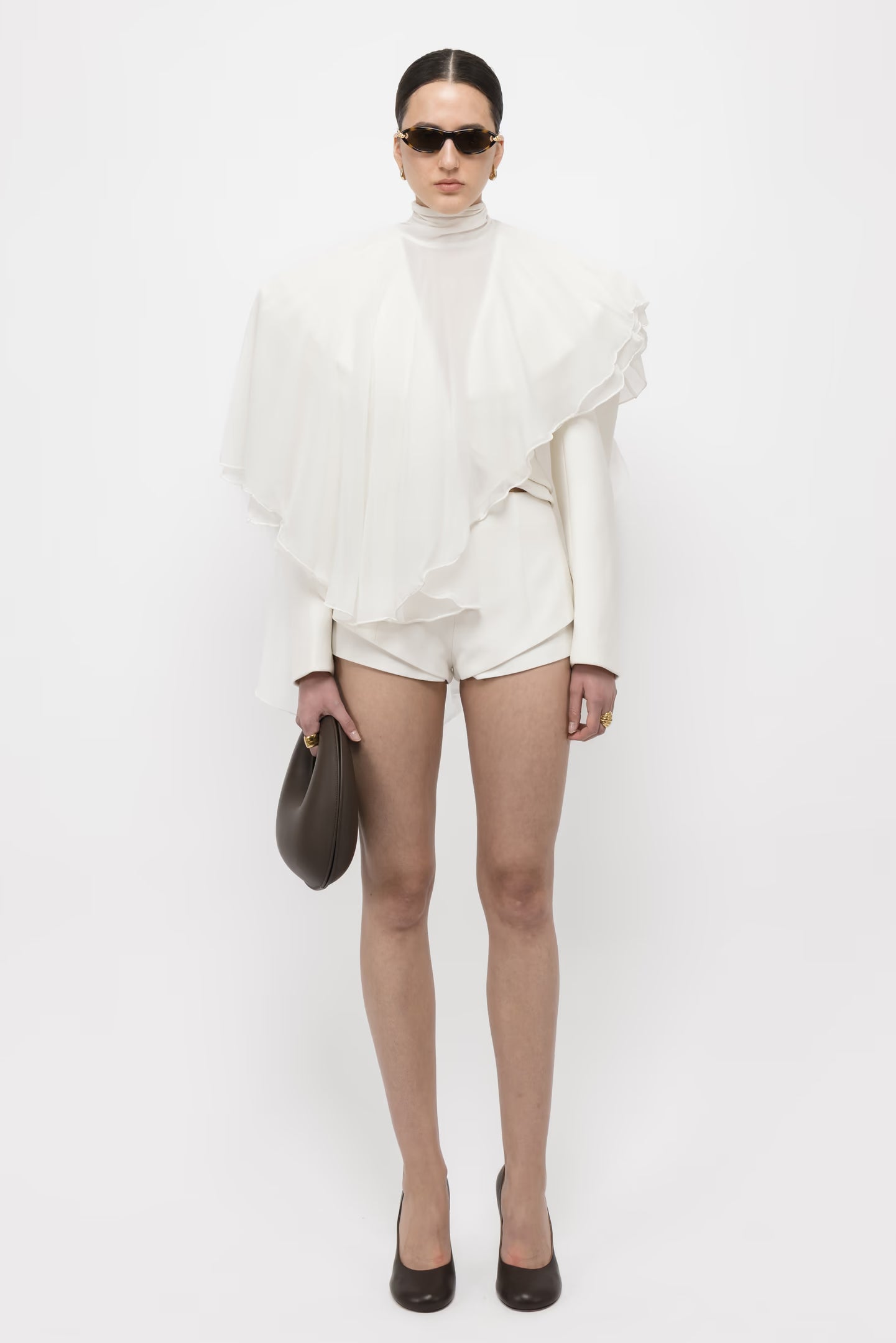 Flowy Silk Cape