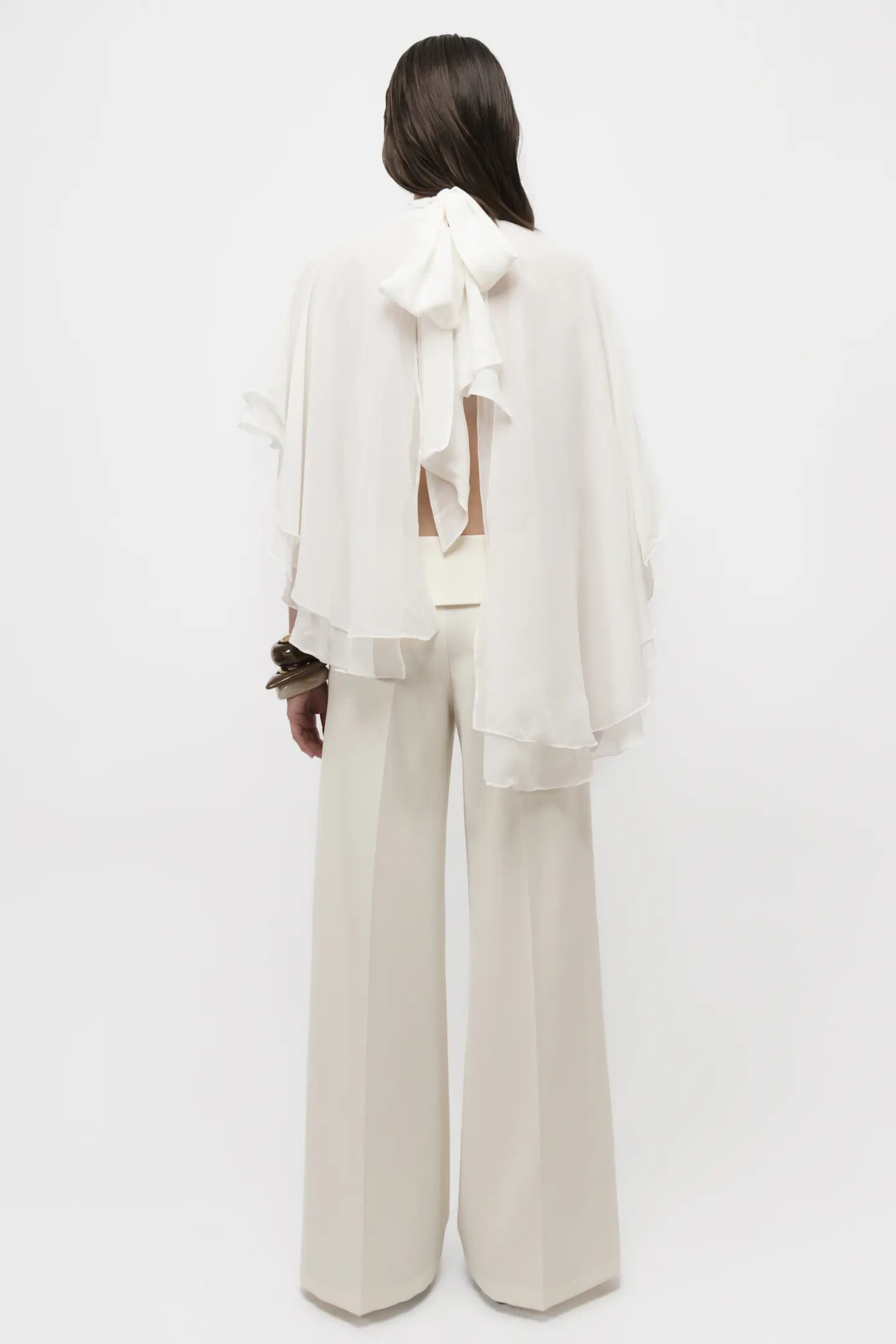 Flowy Silk Cape