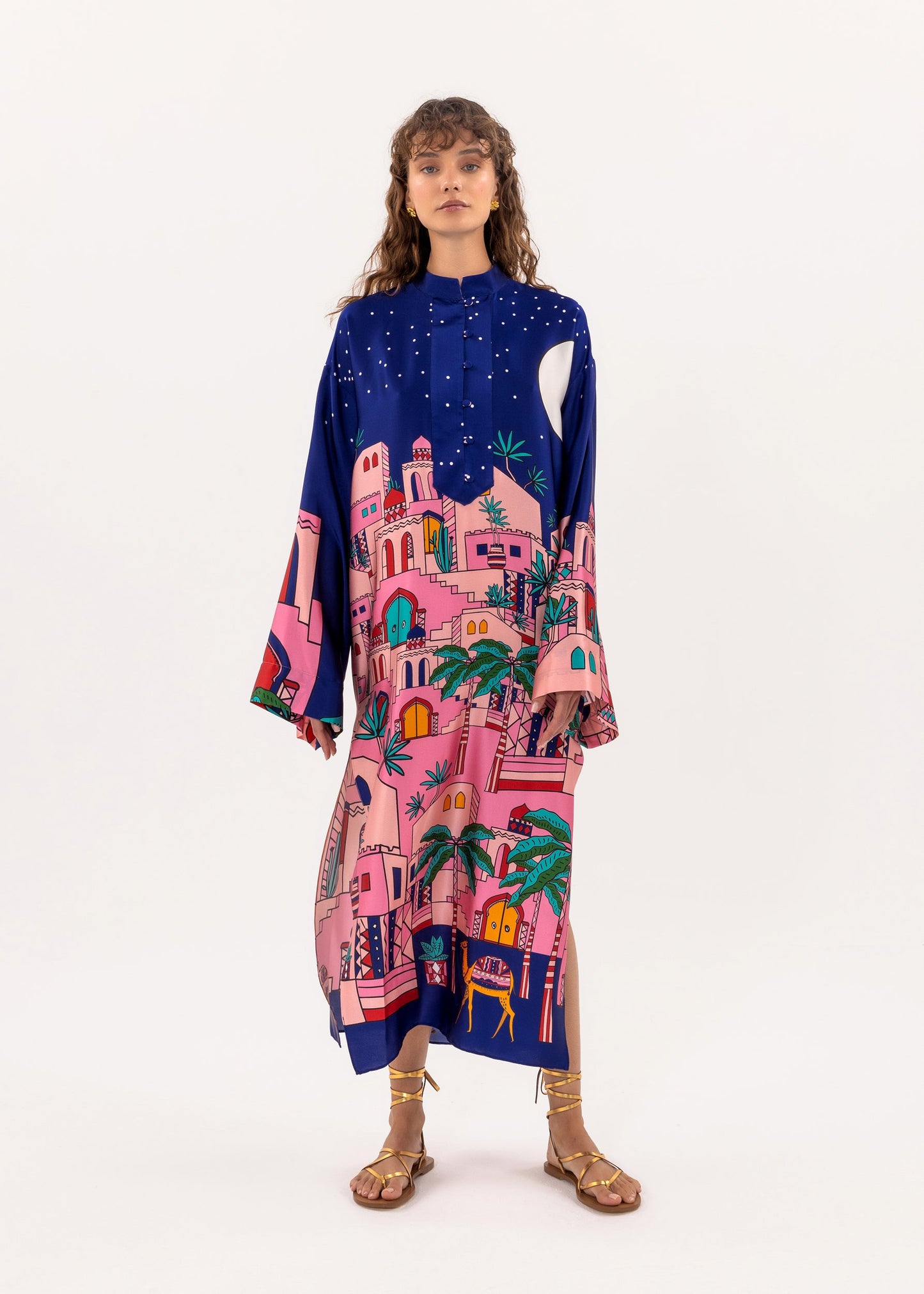 Holiday Satin Fun Maxi Dress