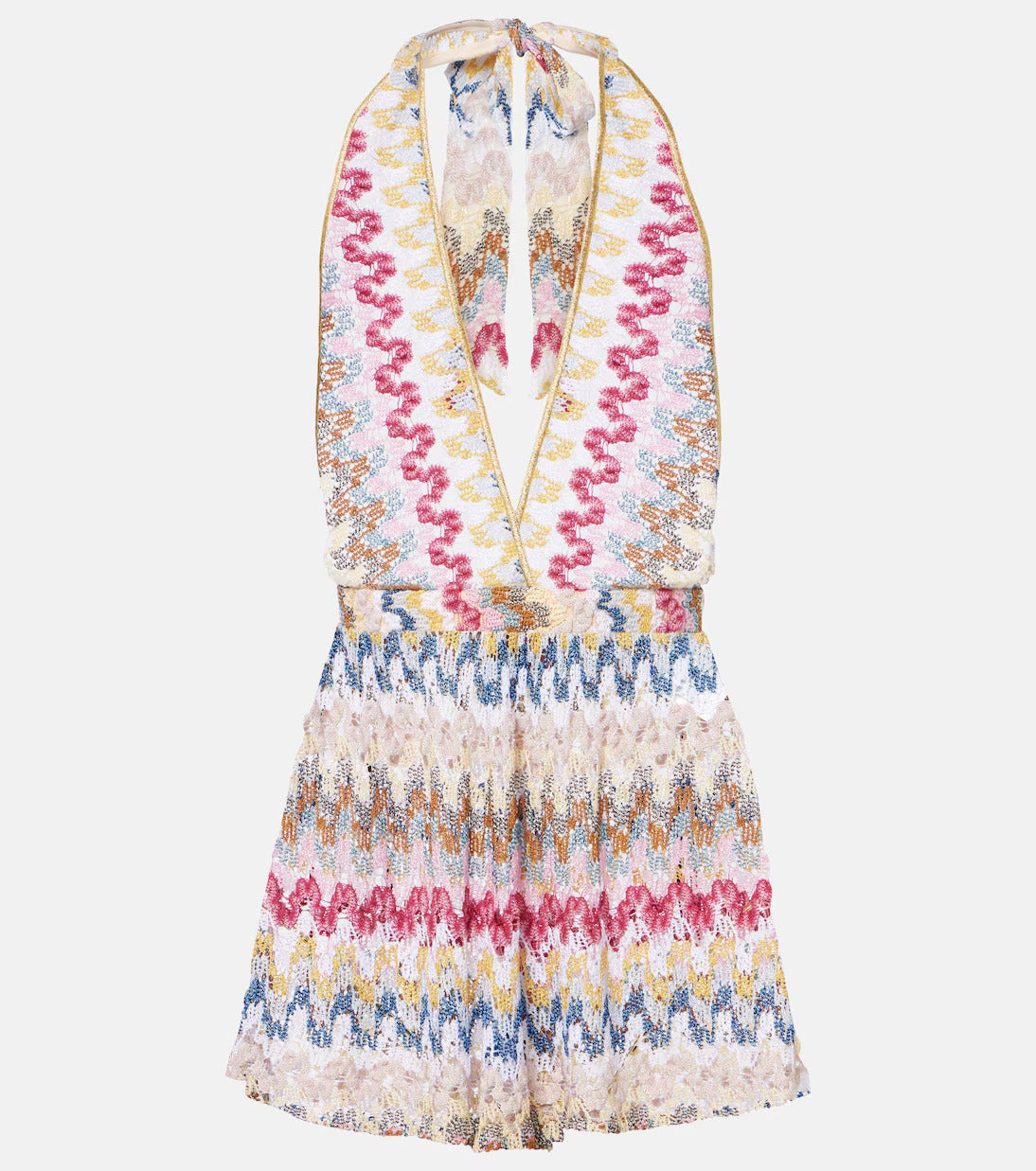 Crochet Halter Neck Romper