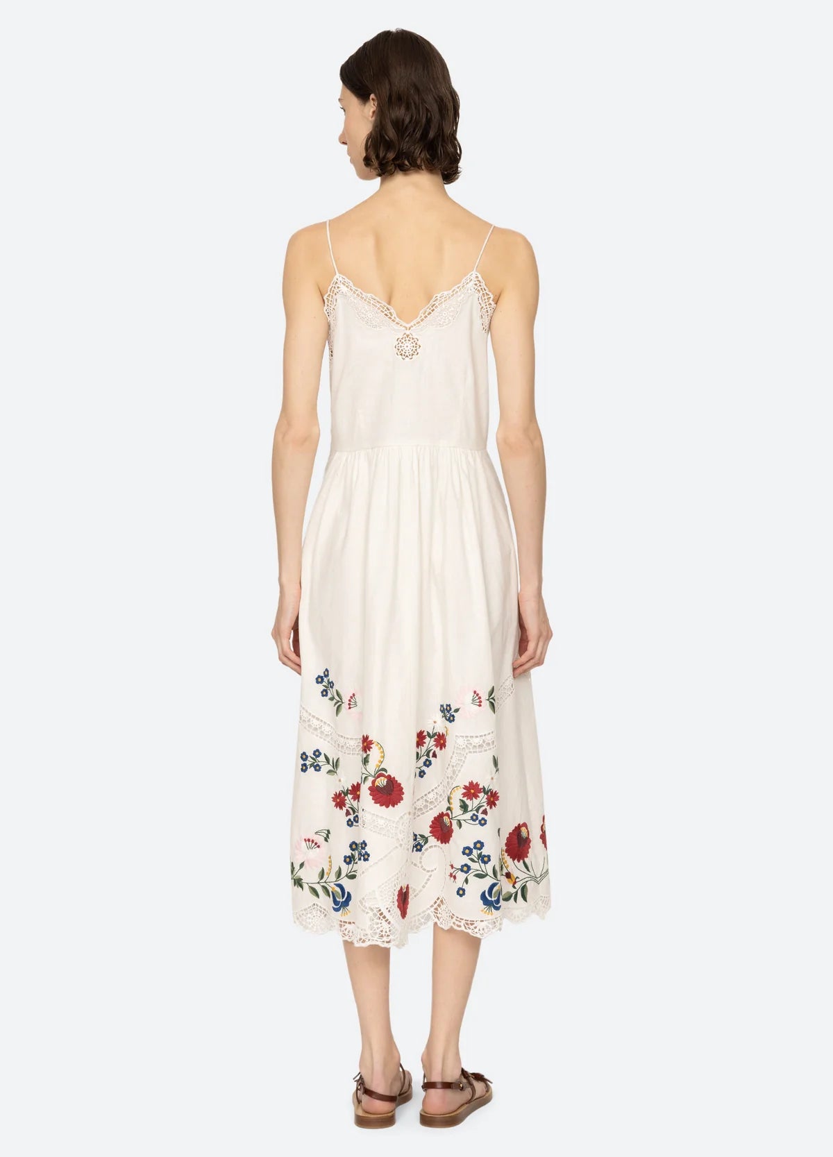 Celia Embroidery Slip Dress