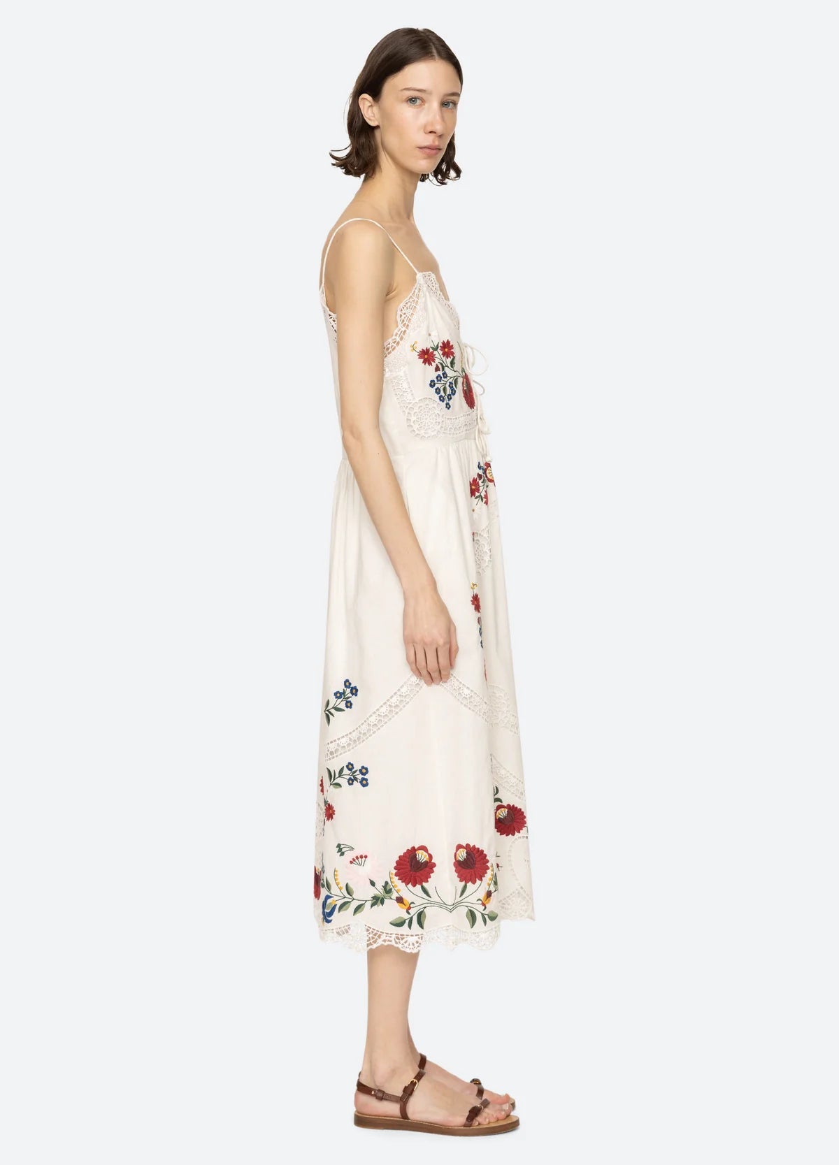 Celia Embroidery Slip Dress