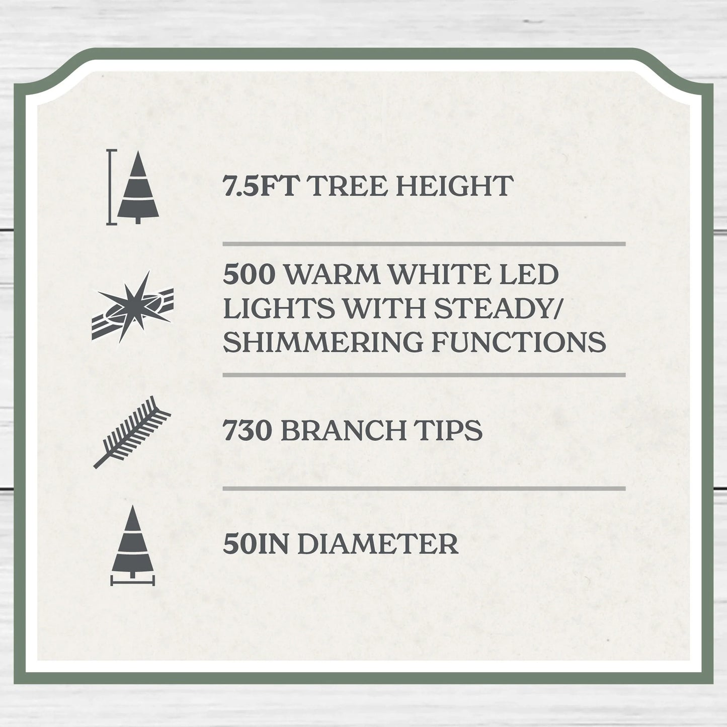 7.5ft Pre-Lit Cypress Artificial Christmas Tree