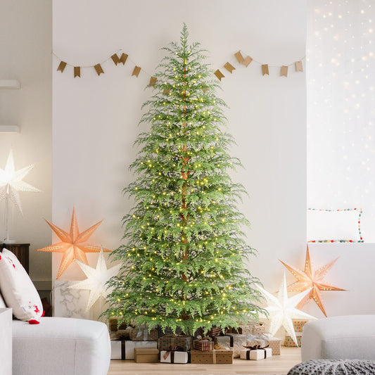 7.5ft Pre-Lit Cypress Artificial Christmas Tree