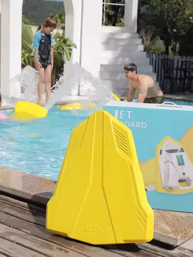 Electric swimming float
